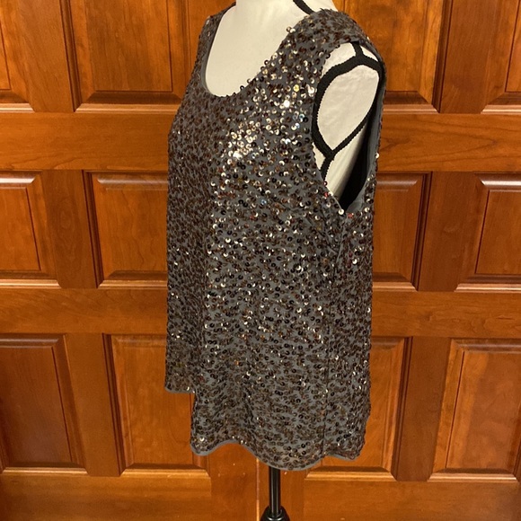 Gray Sequin Top - Picture 3 of 6